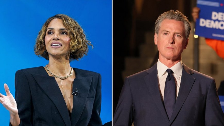 Halle Berry warns Gavin Newsom he 'can't sleep on women' if he wants to be president