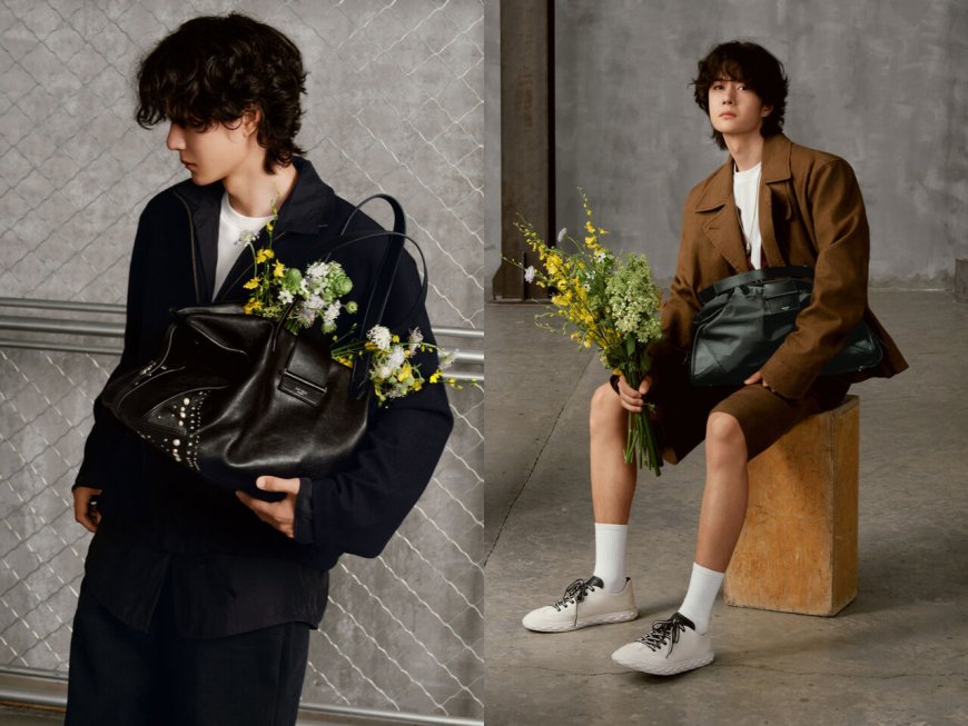 王一博休閒男友造型演繹JIMMY CHOO新包！可折疊大容量設計男女都能背