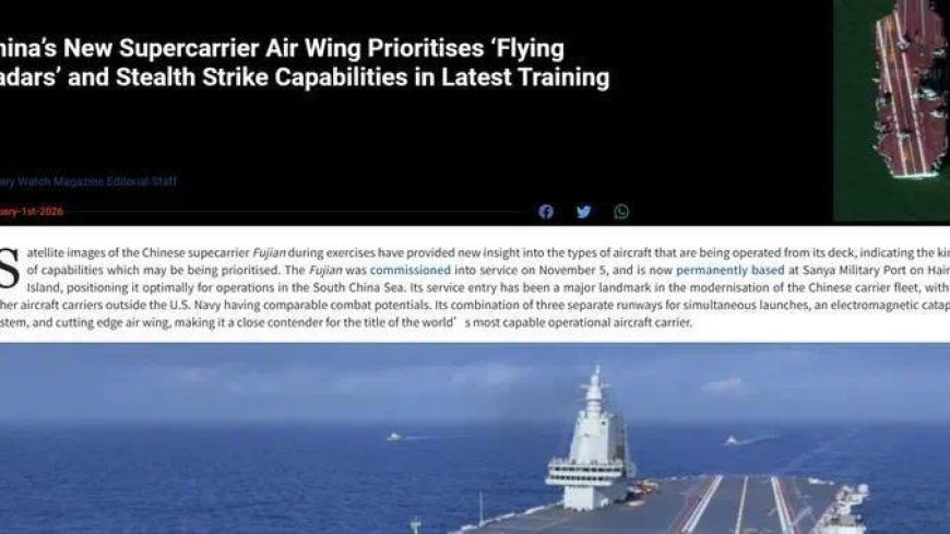 再加速！美媒：福建舰全力训练三款新机，全都超越美军对应型号？