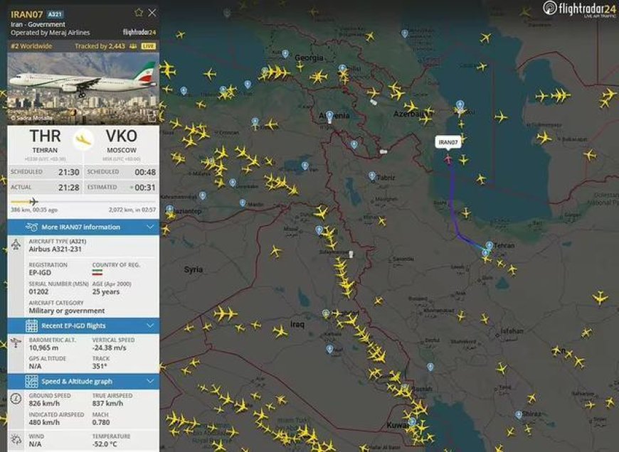 早干嘛去了？大敌当前，伊朗政府专机连夜飞往俄罗斯求购防空导弹