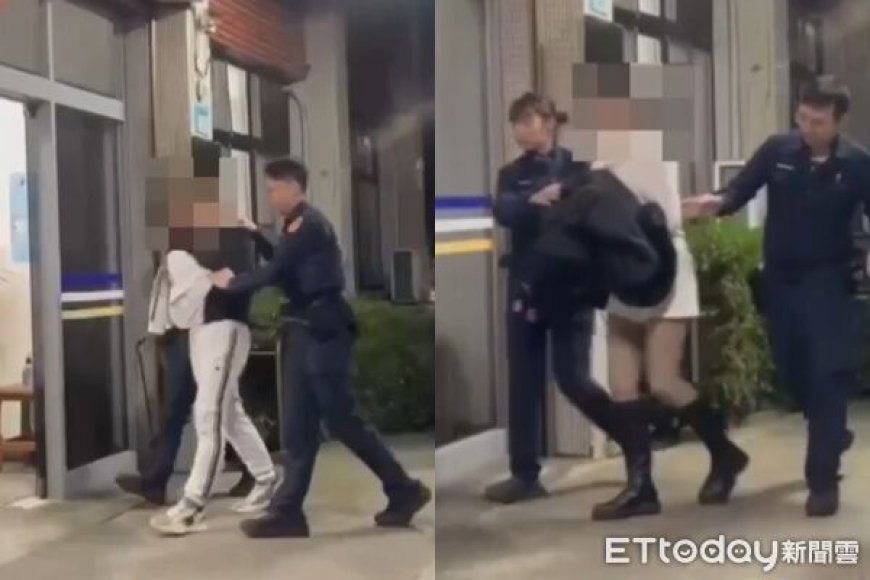 載黑絲妹子糗大了！台2線金毛男毒駕又無照　拒檢遭狼狽拖下車