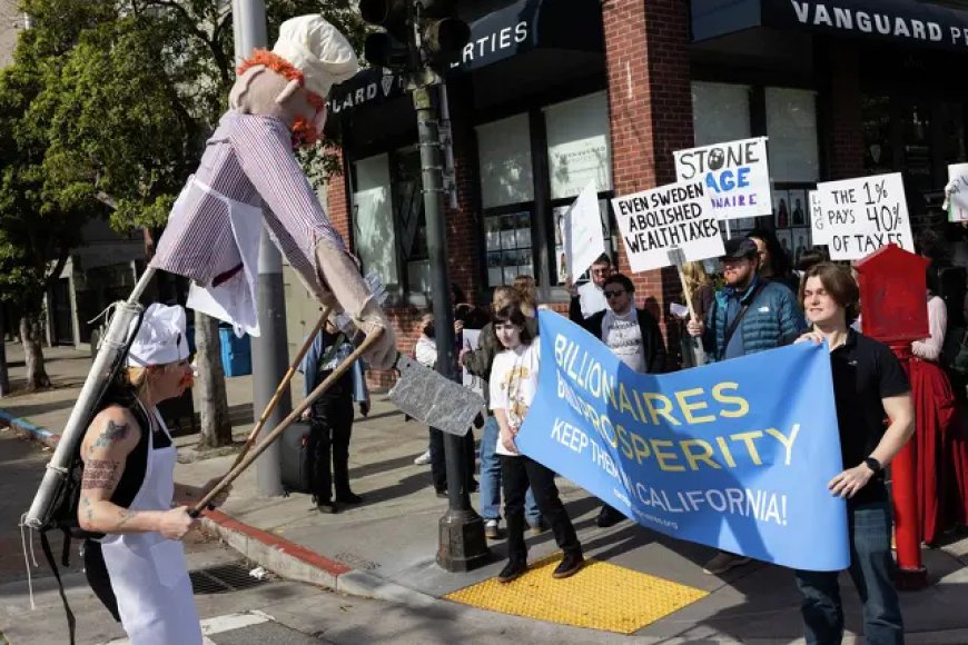 加州“亿万富翁游行”仅数十人参加