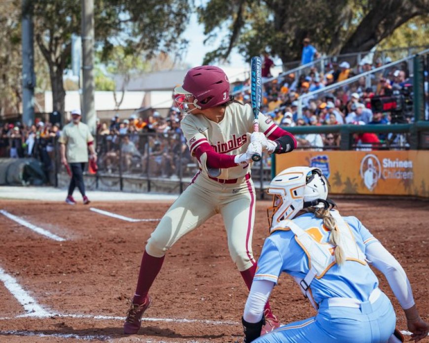 No. 6 Florida State softball drops final game of Clearwater Invitational to No. 3 Tennessee
