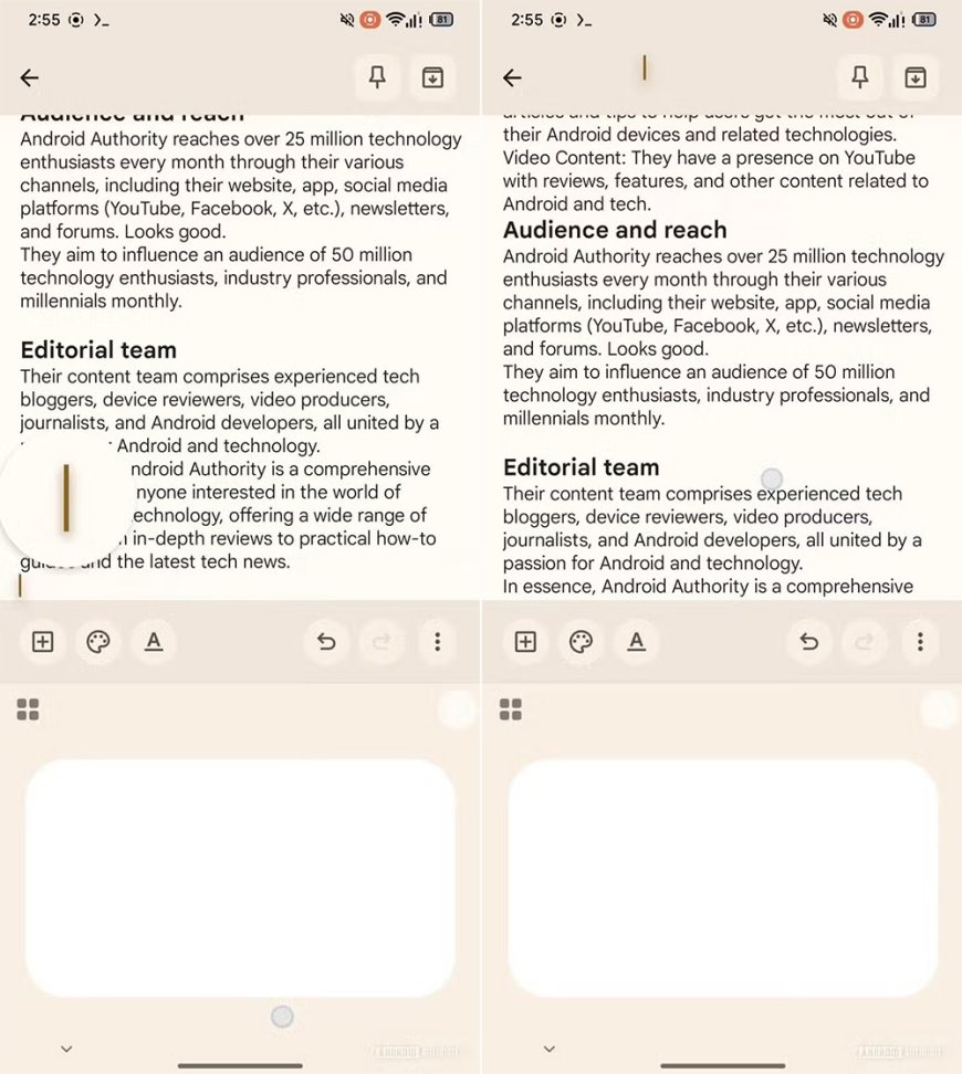 谷歌 Gboard 输入法悄悄引入“虚拟触控板”测试功能，体验类似苹果 iOS 光标移动模式