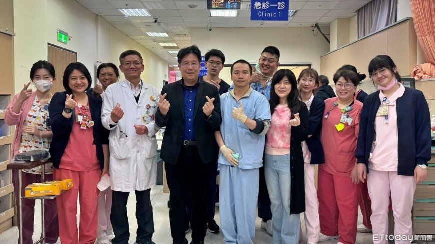春節24小時急診不打烊　醫福會林慶豐赴基隆醫院慰勉醫護