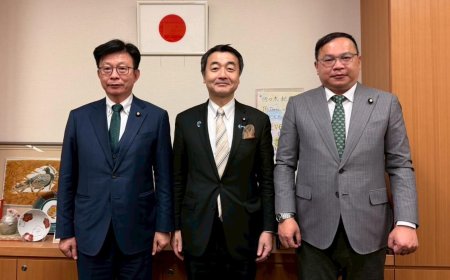 郭國文、王義川拜會日交通副大臣　深談「人本交通」政策