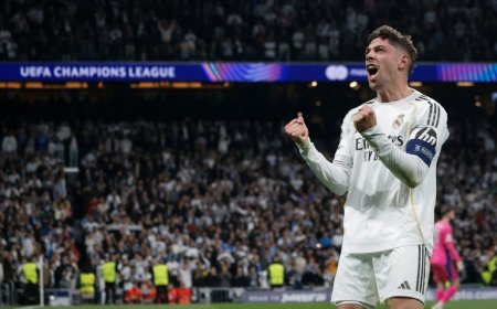 Real Madrid run riot as Valverde treble stuns Man City