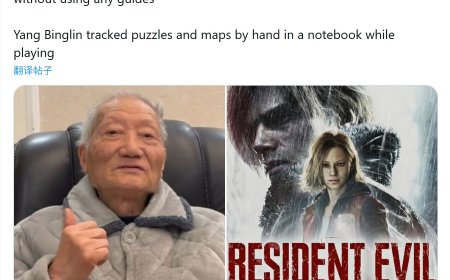91 岁“全球最高龄男性游戏博主”硬核通关《生化危机：安魂曲》：不看攻略、不走捷径，纸笔手绘地图