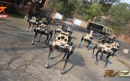 中国新一代机器狼群首次公开，解放军步入无人作战新阶段
