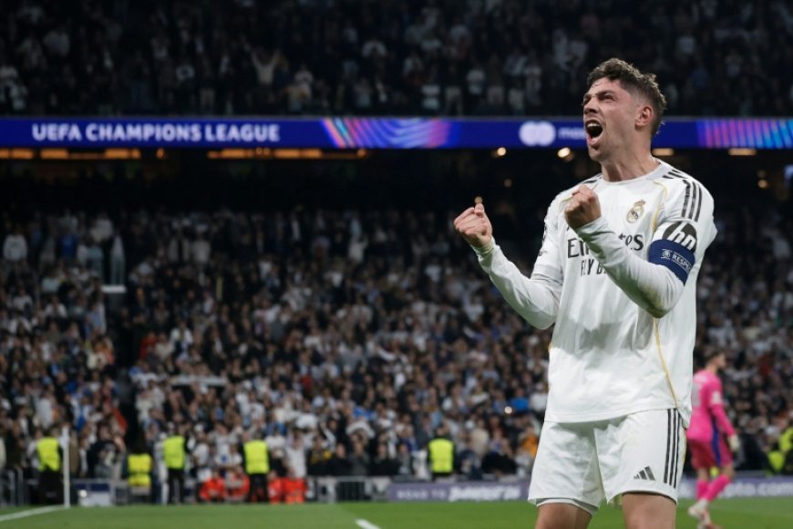 Real Madrid run riot as Valverde treble stuns Man City