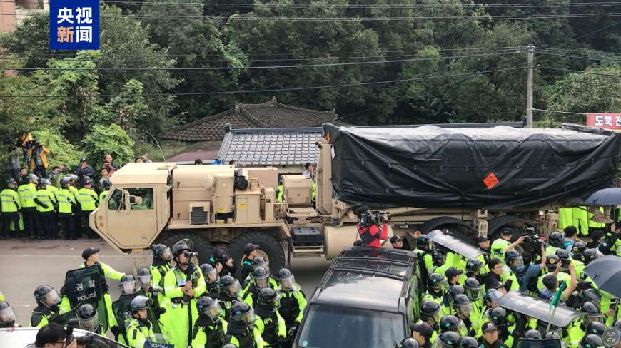 驻韩美军部分“萨德”反导系统正在转往中东