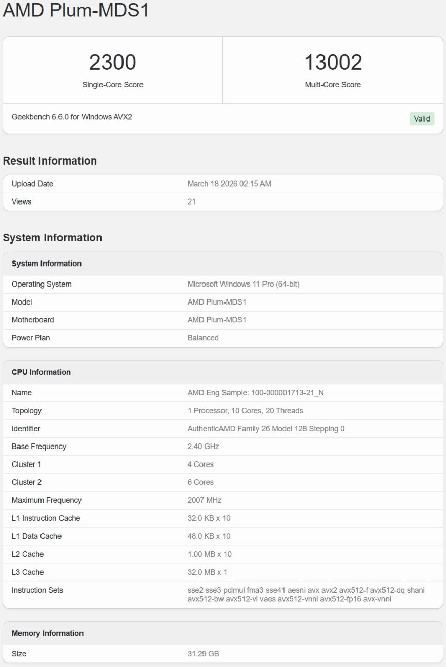 AMD下代Zen6 APU再曝光 2GHz性能超越5GHz的Zen5