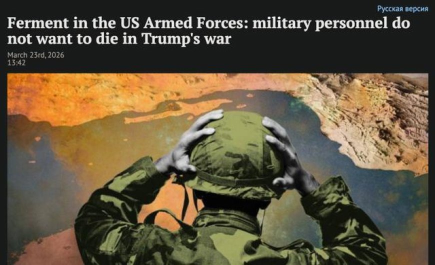 哗变前兆，特朗普隐瞒伤亡，美军拒绝前往中东送死，但不只是怕死