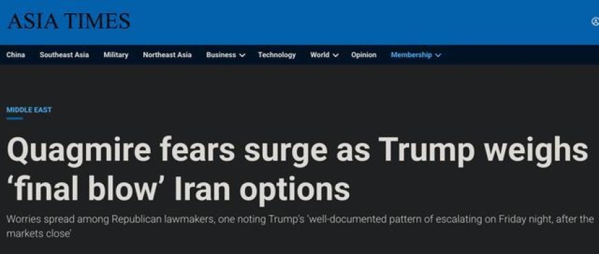 特朗普考虑对伊朗最后一击，美智库：需要160万美军，或打成越战