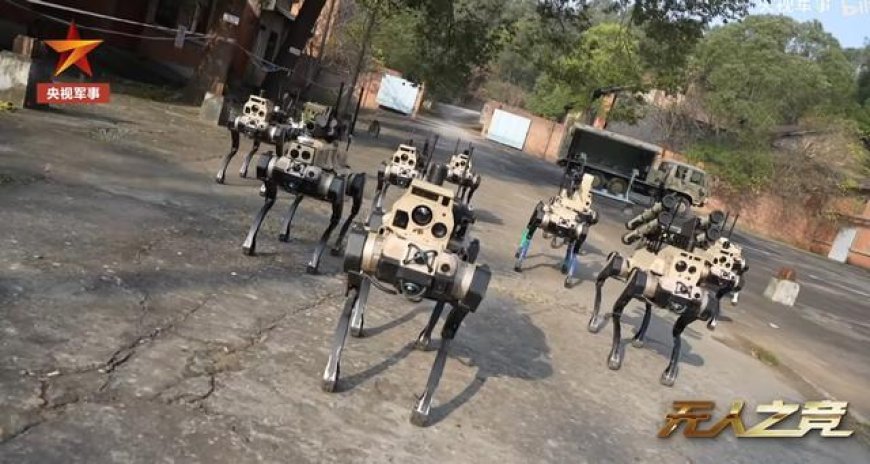 中国新一代机器狼群首次公开，解放军步入无人作战新阶段