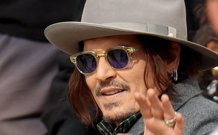 Johnny Depp Poses With Fans At Three Hearts Rum Promo Event