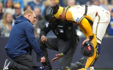 Embattled MLB umpire CB Bucknor leaves game after taking foul ball to mask day after controversial call