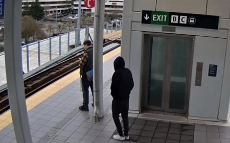 Man with prior arrest caught allegedly trying to shove stranger into train tracks twice in terrifying video