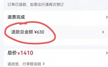 下单1分钟秒退机票 1410元被扣走780元