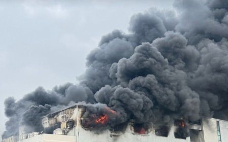 福興工業區紡織大廠火警竄驚悚黑煙　環保局緊急監測空氣品質