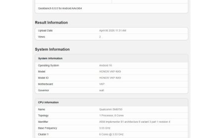 荣耀 600 Pro 手机现身 Geekbench，搭载骁龙 8 Elite 芯片、12GB 内存