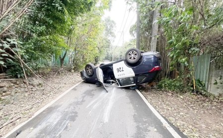 通緝犯開贓車拒檢！瘋狂逃逸撞翻警車　抄出一堆毒這下慘了