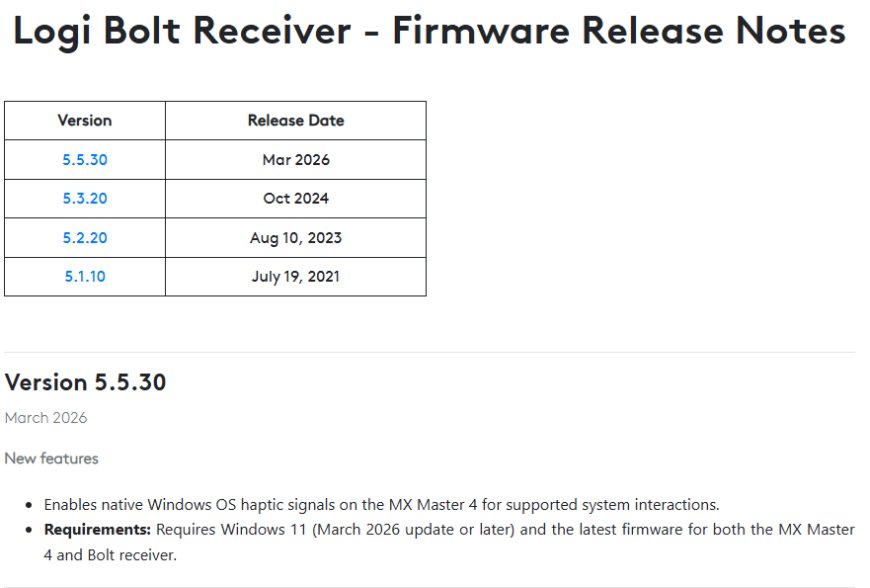 隐藏功能提前解锁：罗技 MX Master 4 率先支持微软 Win11 原生触控反馈