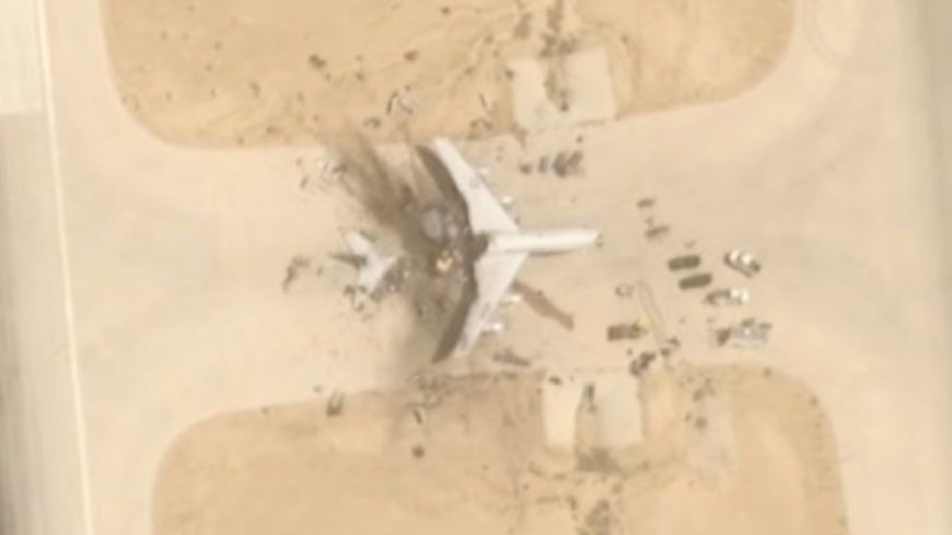 美媒公布最新卫星图：E-3预警机在沙特基地被摧毁