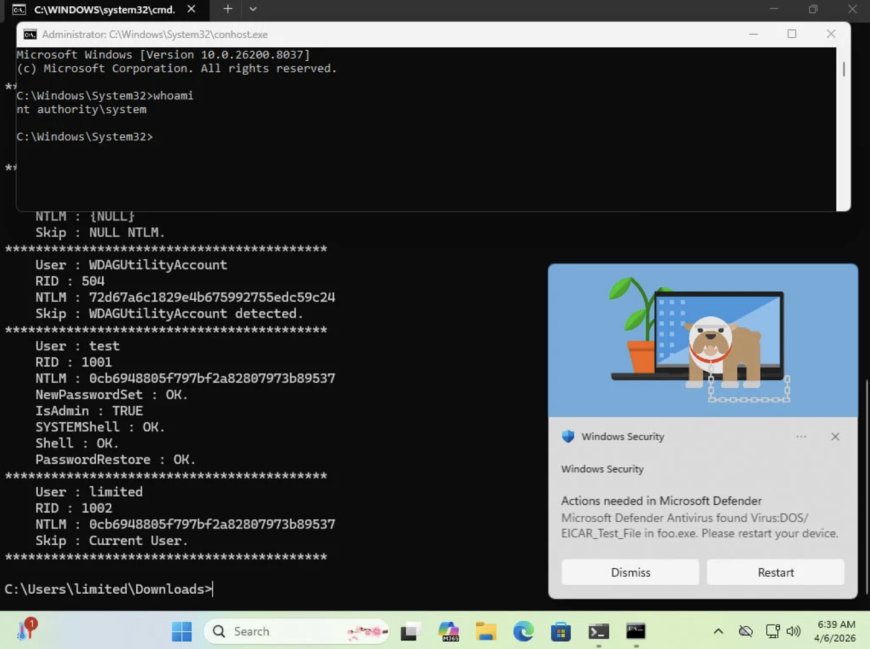 开发者不满微软 MSRC 安全部门响应流程，公开披露 Windows 本地提权零日漏洞
