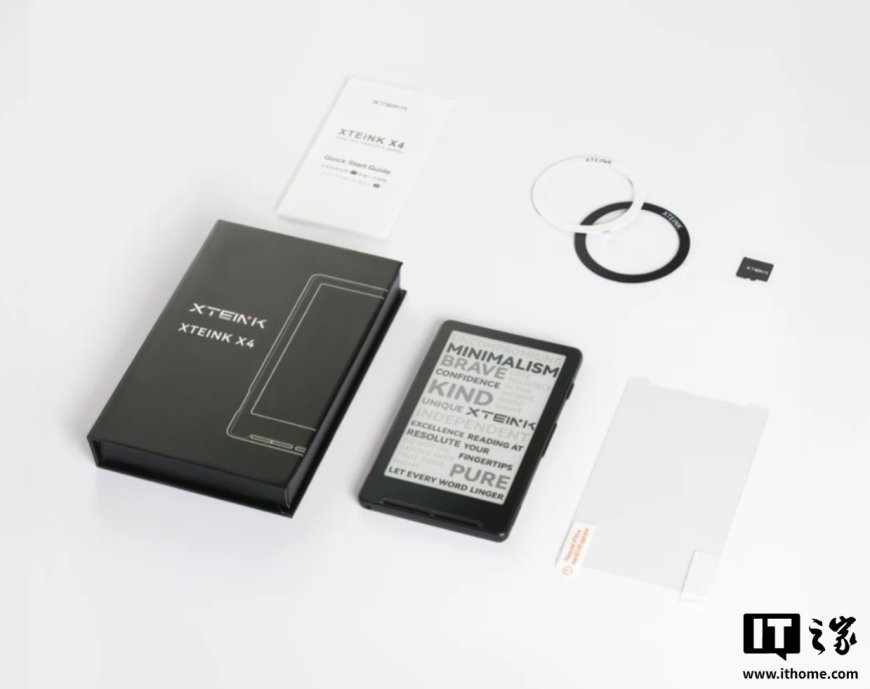 Xteink X4 黑白墨水屏阅读器上市：内置磁吸功能可贴在苹果 iPhone 背面，69 美元