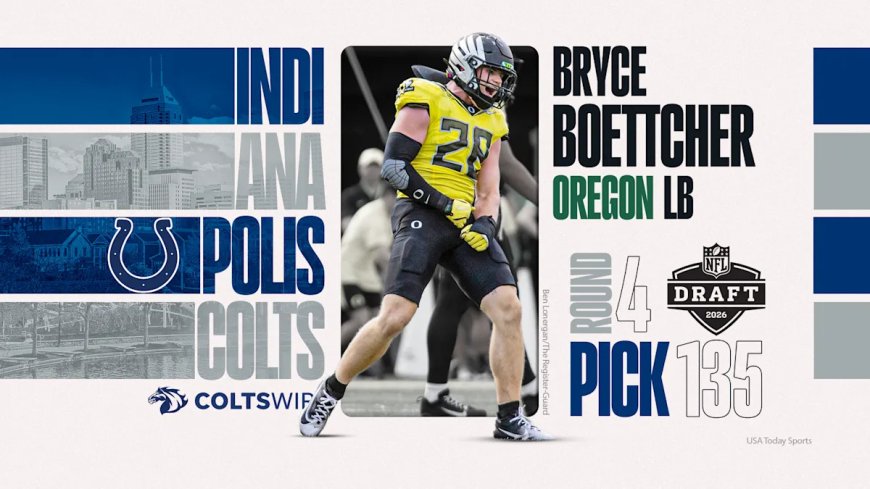Colts' scout evaluates LB Bryce Boettcher pick in 2026 NFL draft