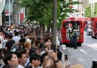 男子在东京银座喷洒不明物质 多人不适一人送院