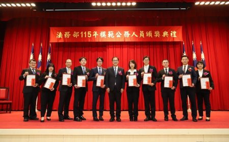 國安、肅貪、打詐、矯正都有人獲獎！法務部38位模範公務員亮相