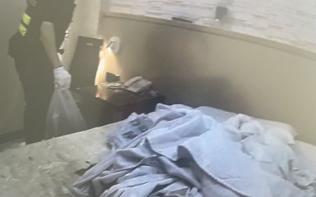 新北2男旅館開毒趴　恍神燒棉被引火警！跑太慢遭灼傷進醫院