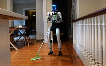 Humanoid robot cleans first US apartment
