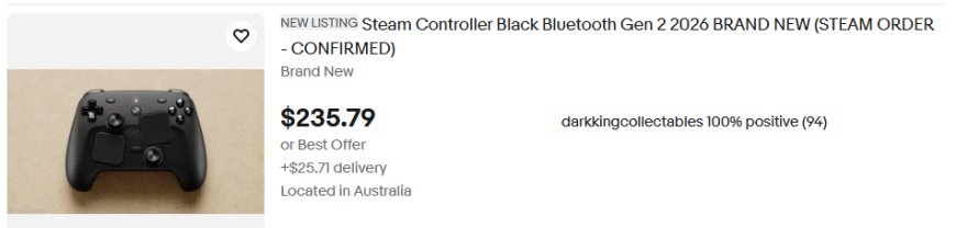 Steam 手柄开售秒没，黄牛转手卖三倍价