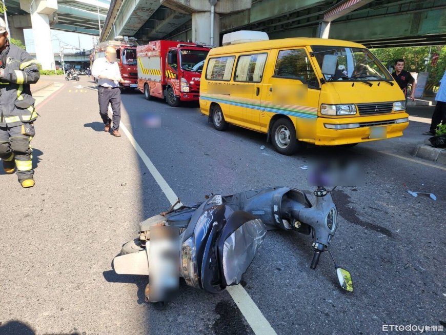 快訊／新北嚴重車禍！女騎士被壓中華電信工程車底…送醫不治