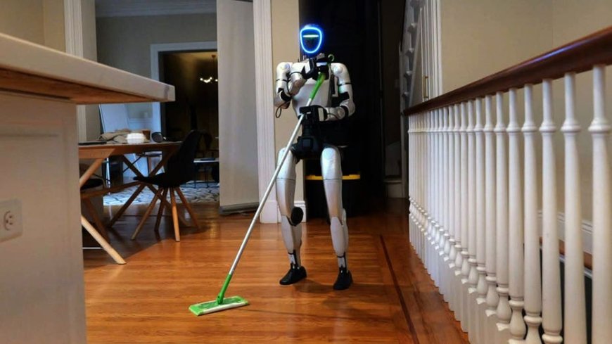 Humanoid robot cleans first US apartment