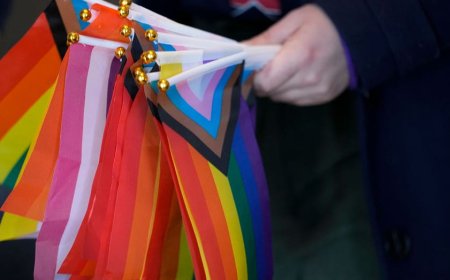 Pride flags spark controversy after being displayed with veterans' tribute banners in Long Island town