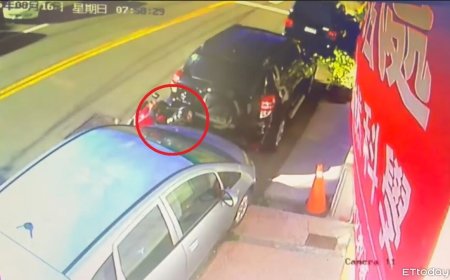 全面失控！大甲男抽「喪屍煙彈」逆向衝　慘卡2車縫隙糗大