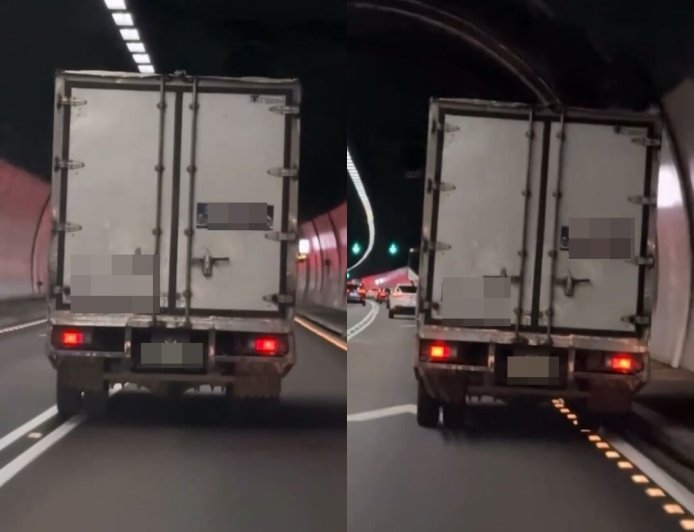 雪隧驚魂！小貨車一路蛇行「闖緊急通道」　司機毒駕遭送辦