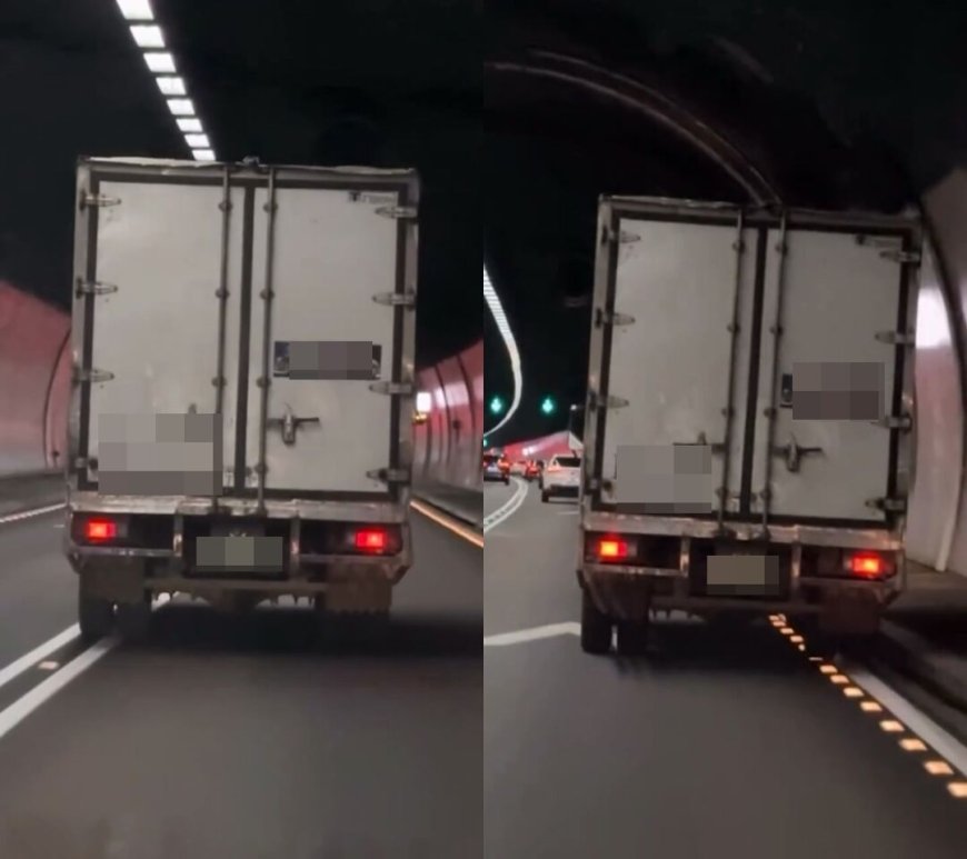 雪隧驚魂！小貨車一路蛇行「闖緊急通道」　司機毒駕遭送辦